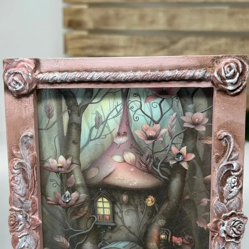 Handcrafted Set of 2 Fantasy Prints Perfect For A Little Girls Room